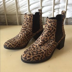 Cheetah ankle boots